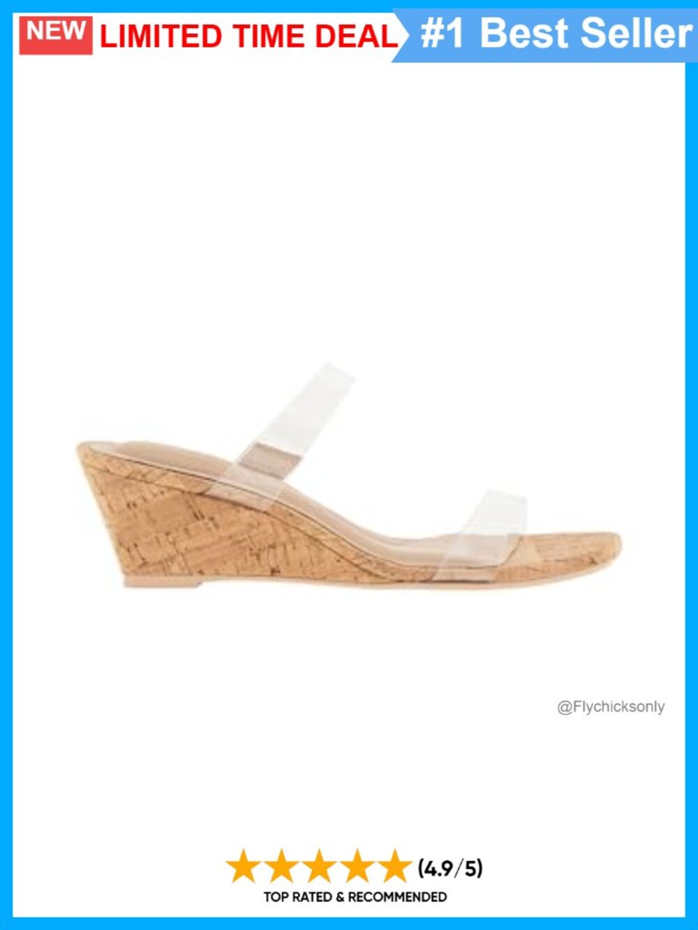 Wedge Sandal Square Toe Slingback Slip On Casual Dressy - Picture 5 of 6